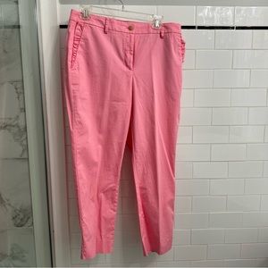 Pink crop pants